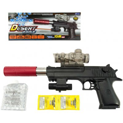 Pistole Desert Eagle 33cm na vodní kuličky 9-11mm na baterie Světlo – Zboží Mobilmania