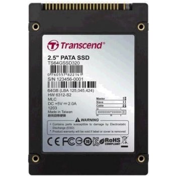 Transcend SSD320 64GB, 2,5", SSD,MLC, TS64GPSD320