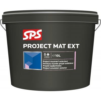 SPS Project mat fasádní - bílá 10l, Vzhled mat, Barevný odstín bílá 10 l – Sleviste.cz