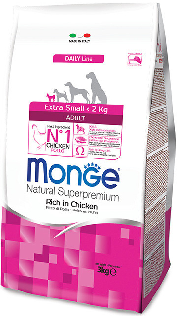 Monge Dog Extra Mini Adult Kuře rýže 3 kg