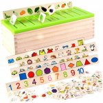KIK dřevěné puzzle třídička KX6213 – Zboží Dáma