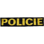 NAVYS Nášivka POLICIE velká ČERNÁ se žlutou nití VELCRO – Zboží Dáma