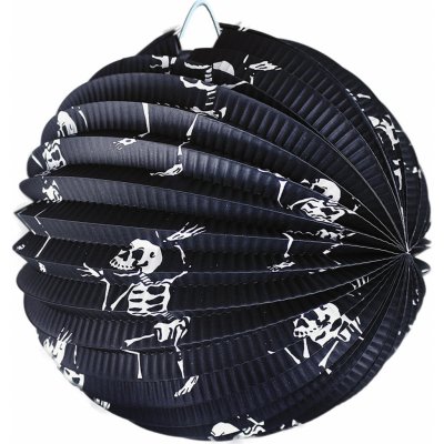 NELLYS Lampion Halloween kulatý kostlivci 25 cm – Hledejceny.cz