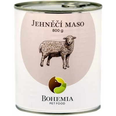 Bohemia Pet Food| Jehněčí maso ve vlastní šťávě Hmotnost: 400 g – Hledejceny.cz