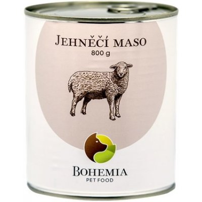 Bohemia Pet Food| Jehněčí maso ve vlastní šťávě Hmotnost: 800 g – Zbozi.Blesk.cz