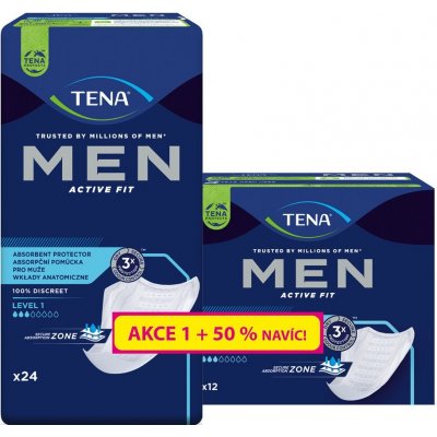 Tena Men Absorbent protector Level 1 24 + 12 ks