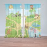 Sablio Záclony Dětský motiv 3: 2ks 150x250cm – Hledejceny.cz