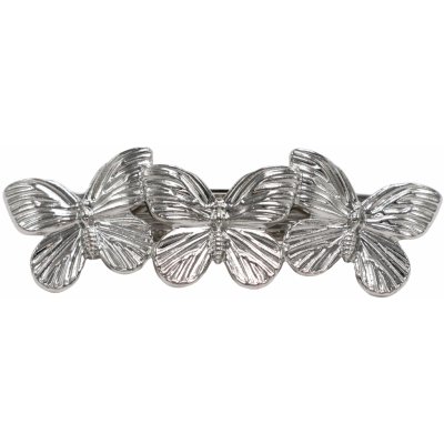 Motýlková kovová spona na vlasy Barva: stříbrná – Zboží Dáma