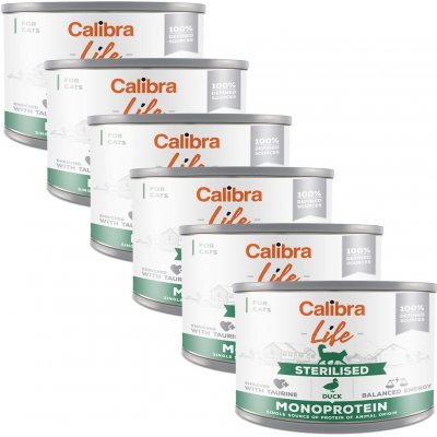 Calibra Cat Life Sterilised Duck 6 x 200 g – Zboží Mobilmania