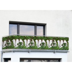 Maximex Zelená plastová balkonová zástěna 500x85 cm