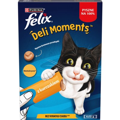 Felix Deli Moments kuřecí 4 x 10 g – Sleviste.cz