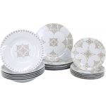 by inspire porcelánová sada talířů Ronda Baroko taupe 18 ks – Sleviste.cz