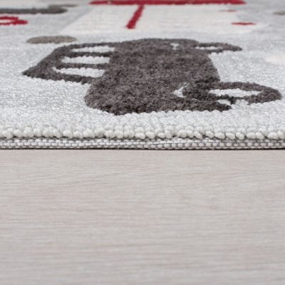 Flair Rugs Zest Kids City Buzz Grey/Multi Šedá