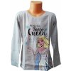 Dětské tričko Eplusm dívčí tričko FROZEN Elsa dlouhý rukáv šedé
