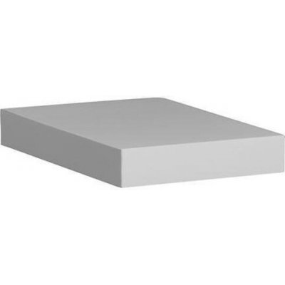 Bílá nástěnná police 23 cm 5five simply smart moderní do obýváku na knihy a dekorace – Sleviste.cz