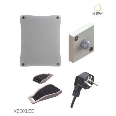 PROFI Kit GARDEN BOX pro ovládání 20 zahradních světel KEY. Kit obsahuje: elektroniku (BOXLED), noční senzor (QUADRO), 2x ovladač (KPLAY4R), napájecí kabel. – Zbozi.Blesk.cz