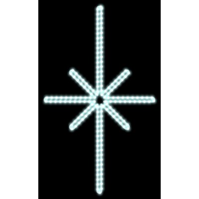 EFD15 DecoLED LED světelný motiv hvězda Polaris,55x45cm,ledově bíláS2 – Hledejceny.cz