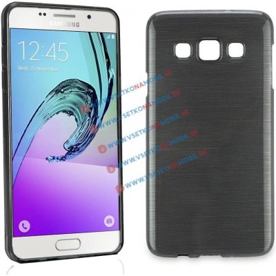 PROTEMIO 823 Silikonový obal Samsung Galaxy J1 2016 černý BRUSH