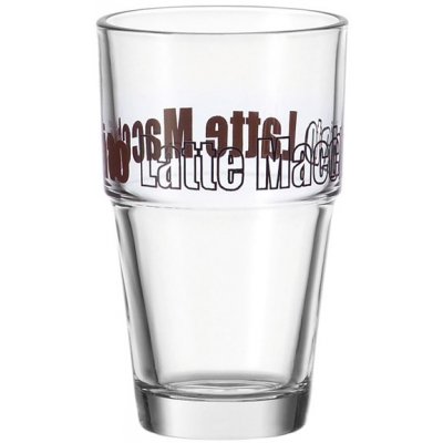 Leonardo Sklenice na latte macchiato SOLO 370 ml – Zboží Mobilmania