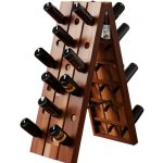 Casaria Skládací stojan na víno na 36 lahví hnědý – Zboží Mobilmania