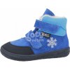 Dětské kotníkové boty Jonap kožené zimní boty s membránou Jerry světle modrá vločka