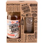 Contrabando Anejo 5y 38% 0,7 l (dárkové balení 1 sklenice) – Sleviste.cz