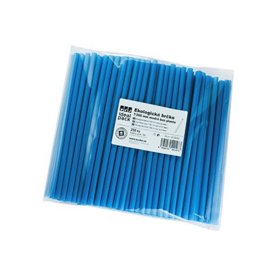 ECOFOL Plastové brčko 7 200 mm modré kompostovatelné ideal – Hledejceny.cz