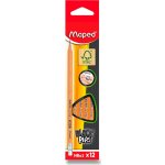 Maped Black´ Peps HB s pryží 12 ks – Zboží Živě