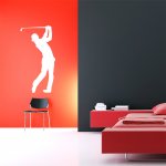 SABLIO Samolepka na zeď Golfista rozměry 33x60 cm – Zboží Mobilmania