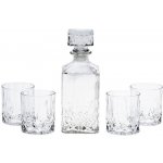 EXCELLENT Whiskey set karafa + sklenice sada 5 ks křišťálové sklo 900 ml – Zboží Dáma