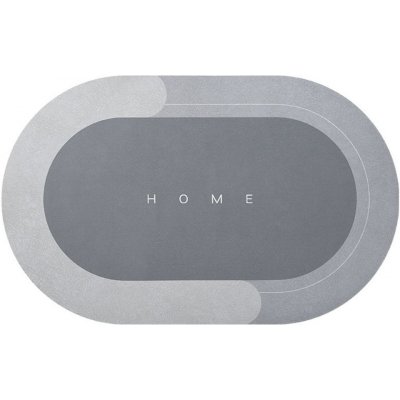 HomeLife AP5218 ovál šedá 40 x 60 cm – Zboží Dáma