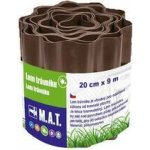 BRADAS Plastový obrubník OBFB0920 20 cm x 9 m hnědý – Hledejceny.cz