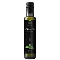 Gourmet Partners Extra panenský olivový olej & BAZALKA sklo 0,25 l