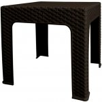 Marex Trade Stolek Bistro polyratan 42 x 42 x 48 cm, hnědý – Hledejceny.cz