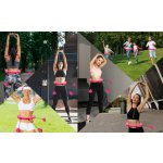 MSport Hula hoop s výstupky 46 cm růžová – Zboží Dáma