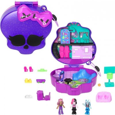 Mattel Polly Pocket Monster High Hrací set se třemi panenkami s doplňky