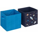 Atmosphera for Kids Úložné boxy na hračky Duha zelené 2 ks 29x29x29 cm – Zboží Dáma