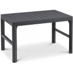 KETER Lyon rattan Stůl zahradní 116 x 72 cm - grafit 232300 – Hledejceny.cz