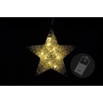 D28278 Nexos Vánoční dekorace vánoční hvězda 25 cm 10 LED diod – Hledejceny.cz