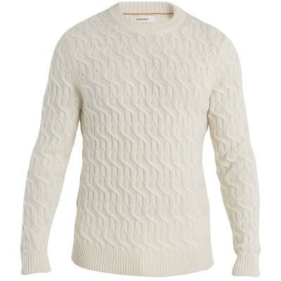 Icebreaker Mens Merino Cable Knit Crewe Sweater, Undyed – Zboží Mobilmania