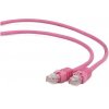 síťový kabel Gembird PP12-2M/RO Patch RJ45, cat. 5e, UTP, 2m, růžový