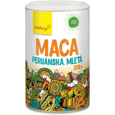 Wolfberry Maca peruánská mletá prášek v BIO kvalitě pro podporu fyzické i psychické rovnováhy těla 250 g