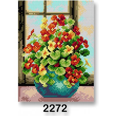 Stoklasa Vyšívací předloha 70246 2272 květiny 3 červeno-zelená 18x24cm – HobbyKompas.cz