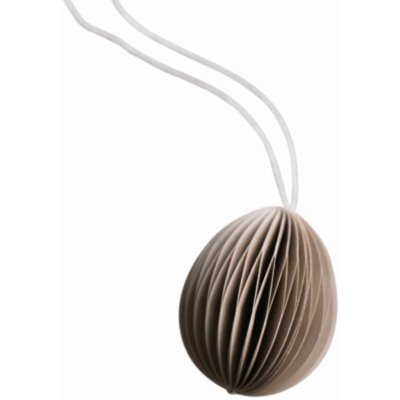 DBKD Velikonoční dekorace Egg Sand 4 cm, krémová barva, papír – Hledejceny.cz