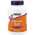 Now Foods Foods Caprylic Acid kyselina kaprylová 600 mg 100 kapslí – Hledejceny.cz