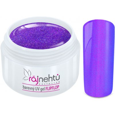 Ráj nehtů Barevný UV gel FlipFlop Purple Blue 5 ml – Zbozi.Blesk.cz