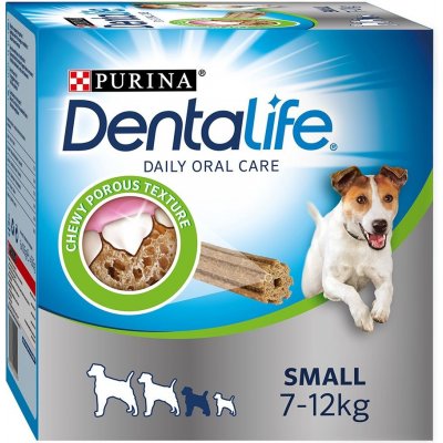 Purina Dentalife pamlsky pro každodenní péči o zuby pro malé psy 7-12 kg 108 tyčinek – Zbozi.Blesk.cz
