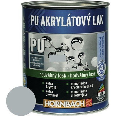 Hornbach PU akrylátový na vodní bázi 0,375 l stříbrošedá hedvábný lesk – Hledejceny.cz