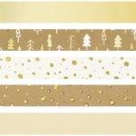 Heyda Samolepicí sada mini hnědo zlatá 5 ks – Zboží Dáma