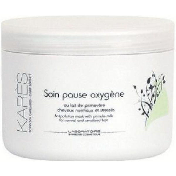 Vlasová regenerace Karés čistící a zklidňující maska pro normální i citlivé vlasy Antipollution mask with primula milk for sensitised Hair 200 ml